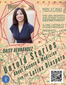 Poster of Daisy Hernandez and Event Information